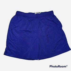 Lands End Swim Trunks Mens Size Medium 32-34 Blue‎